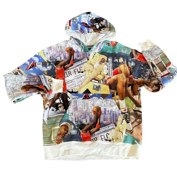 Jordan Other - Jordan Air Jordan Jumpman Brooklyn Fleece All Over Print Hoodie Size L